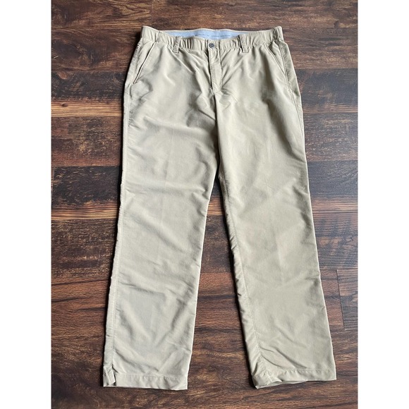 Under Armour Other - Under Armour Match Play Mens 38×30 (actual 38x31) Khaki Stretch Golf Pants